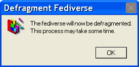 The Fediverse will now be defragmented. This process may take some time.